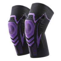 NEW 1 Pair Basketball Running Fitness Silicone Elastic Non-slip Spring Support Knee Pads