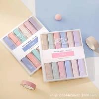 6ชิ้นเซ็ตปากกาเน้นข้อความที่มีสีสัน Candy ปากกา Double Head Marker เครื่องเขียน Hi Art Marker นักเรียน Marker ปากกาสีเจล Pen