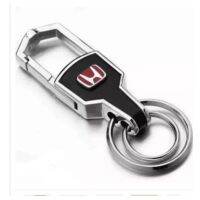 Angel Honda High Quality Leather Keychain Brushed Car Logo Keychain