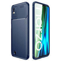 BJONE เคสซิลิโคน TPU สำหรับ Oppo Realme Narzo 50i,เคสป้องกันลายคาร์บอนไฟเบอร์6.5นิ้ว