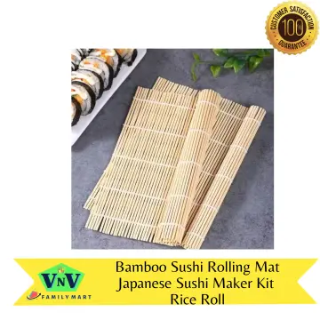 New Bamboo Sushi Mat Onigiri Rice Roller Rolling Maker Kitchen Japaness  Food 24*24cm - Sushi Tools - AliExpress