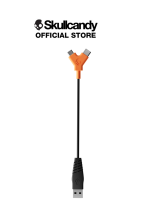 [SKULLCANDY] สายชาร์จมือถือและอุปกรณ์เสริม DUO 2FT 12W USB-A TO USB-C &amp; MICRO USB สี TRUE BLACK/ORANGE