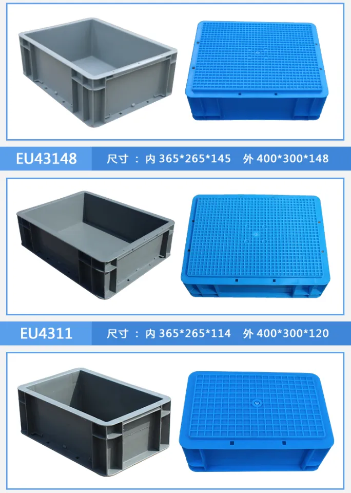 EU 600*400*148mm Plastic Storage Crate Transport Container - China Plastic  Storage Box, Turnover Box