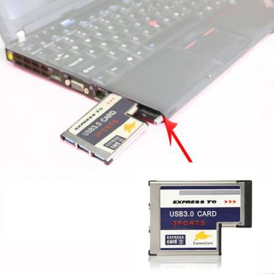 3 Por ซ่อนอยู่ภายใน T Usb 3.0เอ็กซ์เพรสการ์ด54มมเอ็กซ์เพรสการ์ดสล็อต Pcmcia Converter อะแดปเตอร์แบบซ่อนสำหรับ Lapnotebook