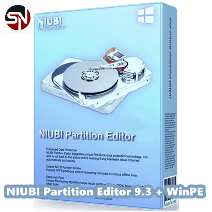 NIUBI Partition Editor 9.3 + WinPE โปรแกรมจัดการพาร์ทิชัน HDD / SSD