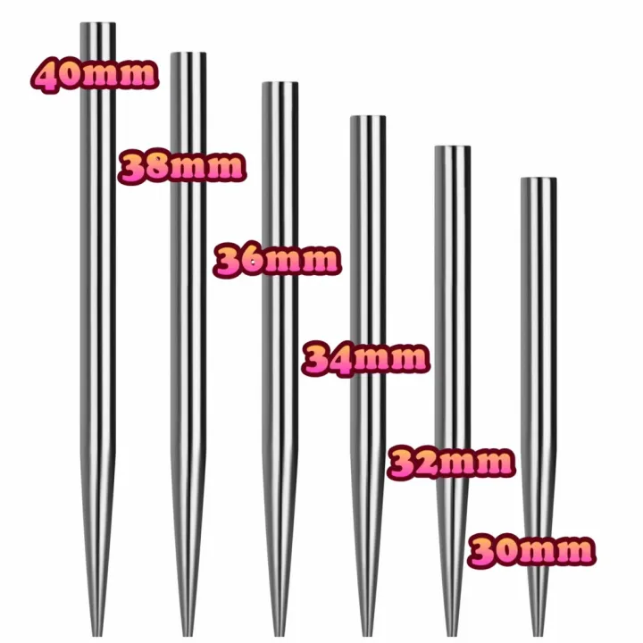 Mission Darts Glide Steel Tip Dart Points | Smooth Plain