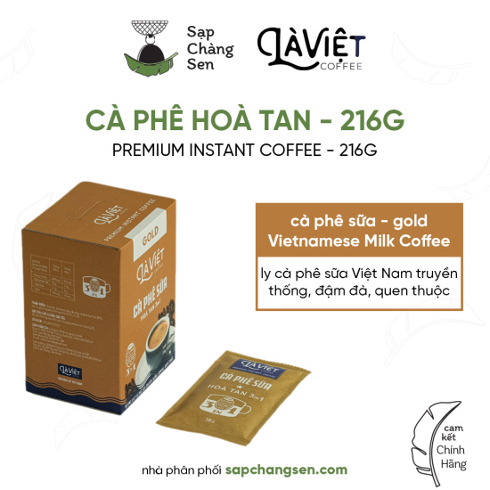Premium instant coffee la viet coffee - 12 packets x 18g - ảnh sản phẩm 1