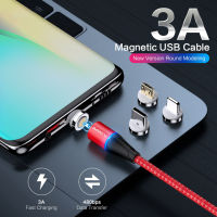 Floveme Braided Magnetic Type-C ค่าธรรมเนียมการซิงค์ข้อมูล Micro USB สายเคเบิลสำหรับ Android IOS