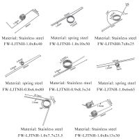 FINEWE Custom Service Garbage Can Adjustable 0.7-1.0mm Wire Stainless Steel 304  Torsion Spring With Free Shipping Coil Springs