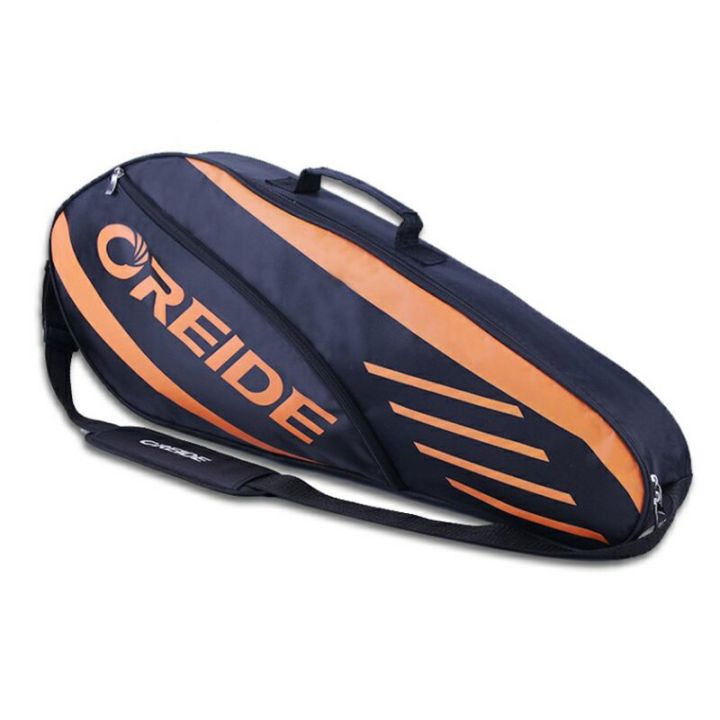 กระเป๋าแบดมินตันกันน้ำไม้กระเป๋าสะพายหลังเทนนิสน้ำหนักเบาความจุมากไม้3-6อุปกรณ์กีฬาแบบไหล่เดียว