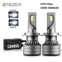 ENGZEA Car Led Headlight H1 H4 H7 LED 100W 30000LM Canbus H8 H9 H11 9005 HB3 9006 HB4 High Beam Auto Lights Bulb Auto Turbo