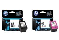 หมึก HP 65 BK + HP 65 Co สำหรับ HP DESKJET 2620,2621,2622,2623,3720,3721 HP ENVY 5020 ได้ดำและสี ของแท้ ราคาพิเศษ