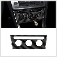 For Volkswagen VW Golf 7 2013-2017 Car Center Air Vent Conditioning Button Trim ABS Carbon Fiber Look Switch Cover Sticker Strip