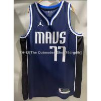 ✢ hot pressed 2023 nba Dallas Mavericks No. 77 Doncic dark blue basketball jersey