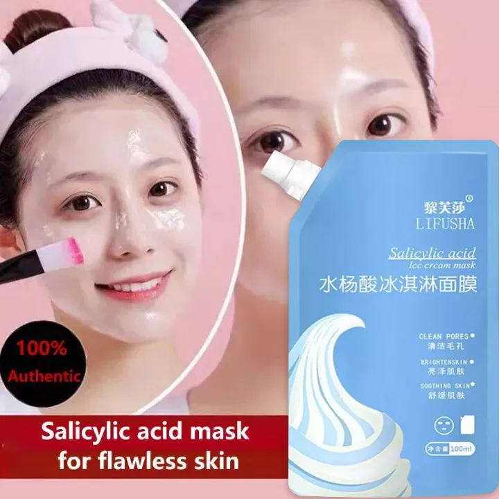 300ml Salicylic Acid Ice Cream Frozen Collagen Original Mask Cleansing ...