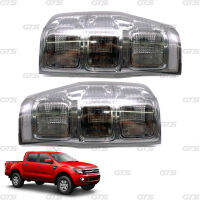 โคมไฟท้าย ไฟท้าย ข้าง ซ้าย+ขวา สีเลนส์ Smoke สำหรับ Ford Ranger XLT XL XLS ปี 2012-2020