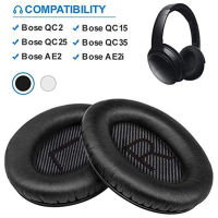 เปลี่ยนแผ่นรองหูฟังแผ่นรองหูฟังสำหรับ Bose QuietComfort QC35 หูฟังหูฟังสำหรับ QC2/QC15/QC25/QC35/AE/2/2i/2w ฝาครอบชุดหูฟัง-mqte1745