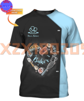 【 xzx180305 】Baking Supplies 3D All Over Printed Tee Shirt, Baker Bakery Chef Personalized Name T-shirt-6