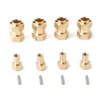 4Pcs Brass Extended Wheel Hex Hub Adapter 9750 for Traxxas TRX4M TRX-4M 1/18 RC Crawler Car Upgrades Parts Accessories