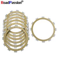 RoadPassion Motorcycle Parts Paper Base Clutch Friction Disc Plates For Hyosung TE450 Rapier GT650 S/R GV650 Aquila ST700