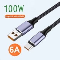 OKDEALS 100W PD สายชาร์จเร็ว6A ชาร์จเร็ว4.0 USB สายชนิด C ถึง USB แล็บท็อปแบรนด์ดัง Xiaomi Huawei สายข้อมูลสำหรับ