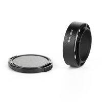 สำหรับพานาโซนิค G 20มม. F1.7 46มม. ฮู้ดโลหะพร้อมฝาสีดำ