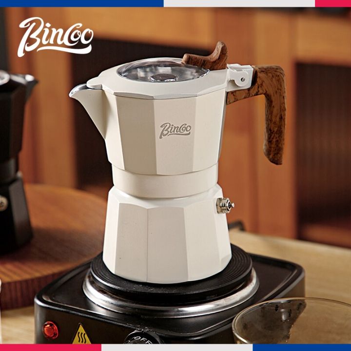 Bincoo Double Valve Coffee Moka Pot Espresso Pot Stovetop Espresso