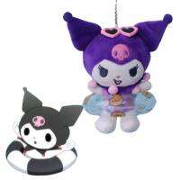 Swimming Cute Summer Japanese Circle Series Kuromi Plush Doll Pendant Toy Filled