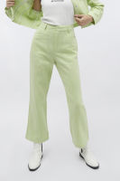 ESP กางเกงขายาวลายกราฟิกทรงตรง ผู้หญิง สีเขียว | Straight Leg Trousers | 5787