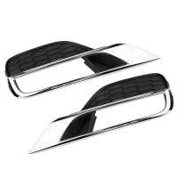 2Pcs Front Bumper Fog Light Grill Grilles Cover Trim Left+Right for Honda CR-V CRV 2015-2016