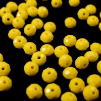 MH new yellow glass beads Austrian cut crystal glass beads loose beads for jewelry DIY Necklace earrings bracelet production