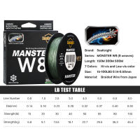 SeaKnight Brand MONSTERMANSTER W8 Series 8 Strands 500M Ultra Casting Braid Fishing Line Smooth Multifilament PE Line 15-100LBS