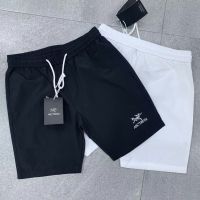 Arcteryx ของแท้ห้านาทีกางเกงสำหรับผู้ชาย,กางเกงชายหาดกางเกงขาสั้นผู้ชายลำลองทรงหลวมแห้งเร็วกางเกงขาสั้นขนาดใหญ่แบบเป็นที่นิยมของแคนาดาสำหรับฤดูร้อน