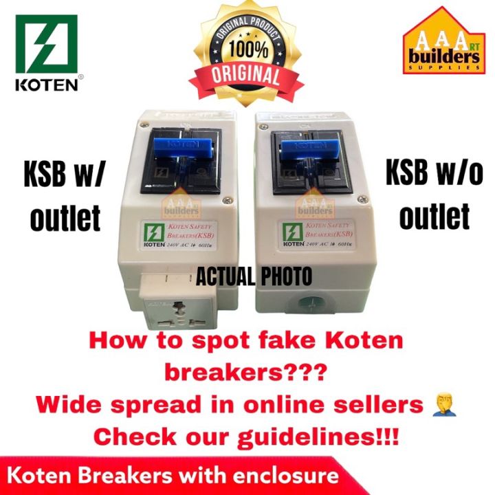 Hot Original Koten Breaker with Aircon Outlet 20A/30A | Lazada PH