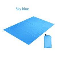 Outdoor picnic mat machine beach blanket light mat sand proof waterproof mat portable (59 "x 55") - small  light  suitable for b Sleeping Pads