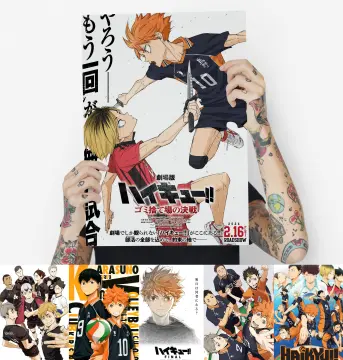 Quadro Anime Haikyuu!! Vôlei Com Moldura E Vidro a5