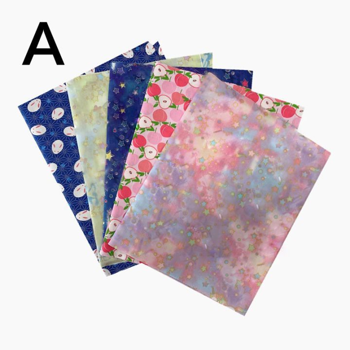 xinyi3-5-pcs-ผ้าทำด้วยมือดอกไม้ผ้าผ้าฝ้ายหลากสีผ้าเย็บผ้าผ้าสำหรับ-diy-ผ้าควิลท์งานฝีมือเย็บ
