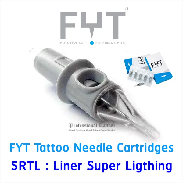FYT Tattoo Needle Cartridges Round Liner Cartridges เดินเส้น มี 20 เล่ม