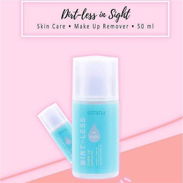 Make Up Remover Emina Dirt less In Sight 50 ml Ori BPOM Lazada Indonesia