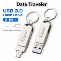 แฟลชไดร์ฟ flash drive แฟลชไดร์ฟ usb Datatraveler แฟลชไดรฟ์ 512GB Type-C 2 in 1 สําหรับโทรศัพท์มือถือ