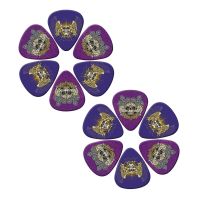 SOACH 10Pcs/lot 0.71 0.46 1.0mm Thickness Cartoon Golden Skull Guitar Picks Pattern Guitar Paddles Parts Guitar Accessories pick Guitar Bass Accessori