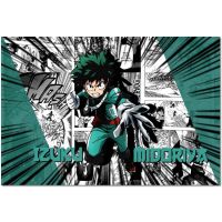 ♙◊ อะนิเมะ Boku no Hero Academia โปสเตอร์ผ้าใบ 30X45cm40X60cm โปสเตอร์ตกแต่งบ้านผ้าผ้าพิมพ์โปสเตอร์ผ้าไหมผ้า