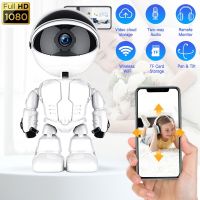 1080P Robot Mini Camera 360 ° Wifi Wireless Security Cameras Home Video Surveillance With Night Vision Voice Intercom Function