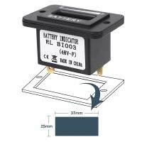 2X Golf Cart Battery Meter 48V LED Battery Indicator Battery Gauge Battery Level Meter IP65 for Club Car,Fork Lifts