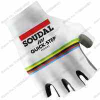 Soudal ถุงมือครึ่งนิ้วถุงมือปั่นจักรยานหน้าหนาวถุงมือปั่นจักรยานสำหรับผู้ชายขั้นตอนด่วนแชมป์โลกถุงมือจักรยานเสือหมอบถุงมือ TB Maillot Gant