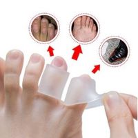 ↂ☜♗ 6Pcs/3Pairs Silicone Gel Little Toe Tube Corns Blisters Corrector Pinkie Protector Gel Bunion Sleeve Toe Bone Brace Support