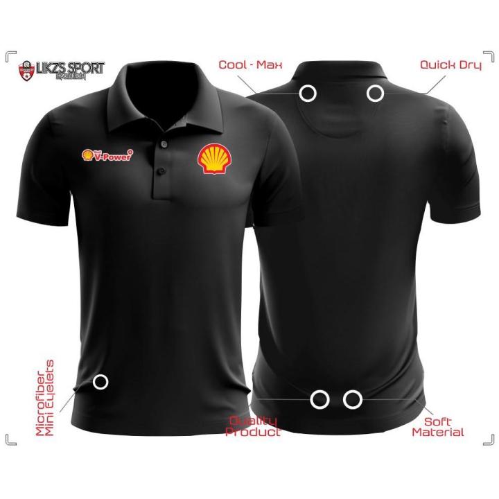 Shell V Power Travel Jersey DX1 Shell Polo Microfiber Mens Jersey Baju ...