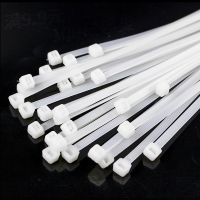 100pcs/bag Cable Tie Self-locking Plastic Nylon Tie White Organiser Fasten Cable Wire Cable Zip Ties Cable Organizer Strap on