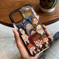 เคสโทรศัพท์มือถือ ซิลิโคนนิ่ม แบบหนา กันกระแทก ลายแฮรี่พอตเตอร์ สําหรับ iPhone 14 Pro Max 13 12 Mini 11 XR X XS 7 8 Plus