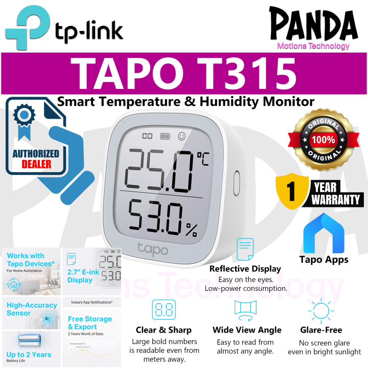 Tapo T315, Smart Temperature & Humidity Monitor